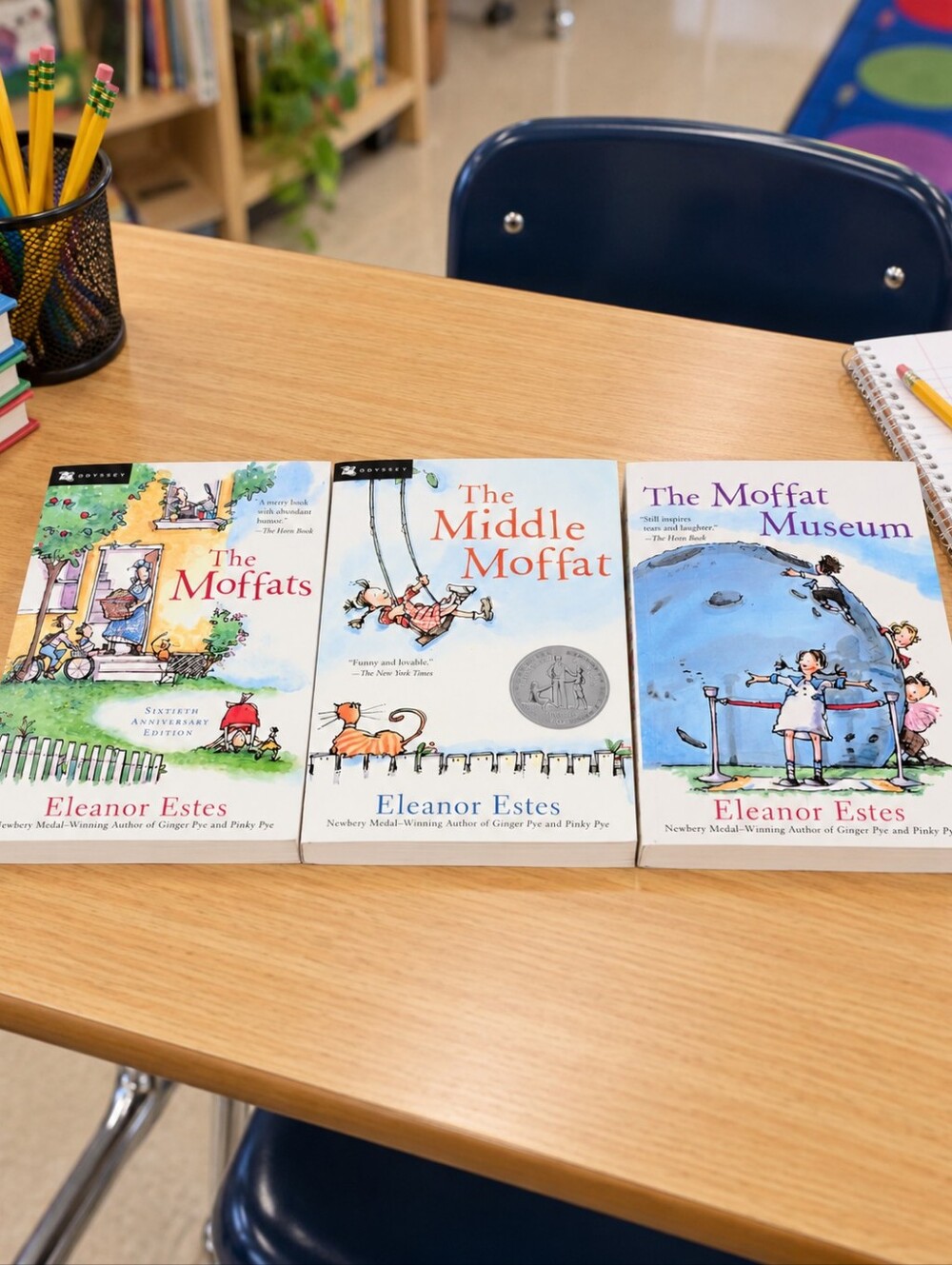 Set of 3 Eleanor Estes Moffat books Summer Reading Educational Language Arts